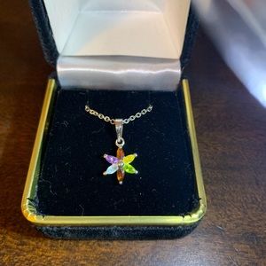 Natural stone delicate pendant